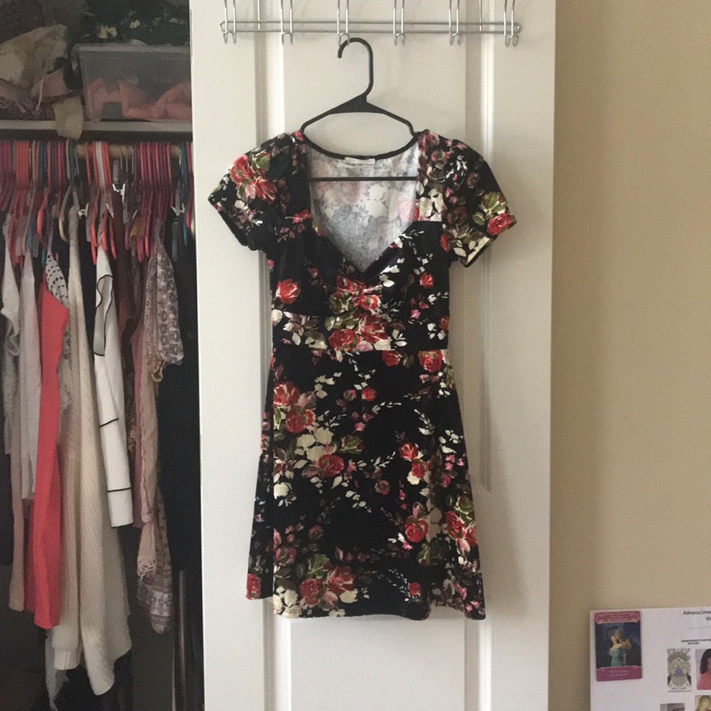 Urban Outfitters Floral Velvet Dress
